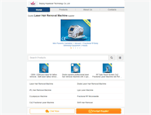 Tablet Screenshot of laser-hairremovalmachine.com